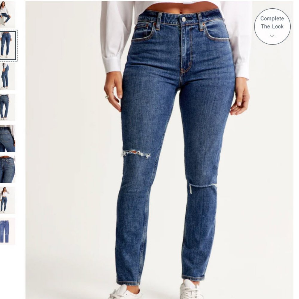 Abercrombie & Fitch Curve Love High Rise Skinny Jean 28L/6L